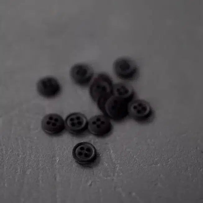 Merchant & Mills-Cotton Buttons 11mm [7/16"] (each)-button-Black-gather here online