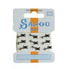 Sajou-Sajou Cotton Ribbon Card - Thread Spools 1M-trim-Black-gather here online