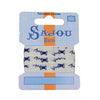 Sajou-Sajou Cotton Ribbon Card - Thread Spools 1M-trim-Blue-gather here online