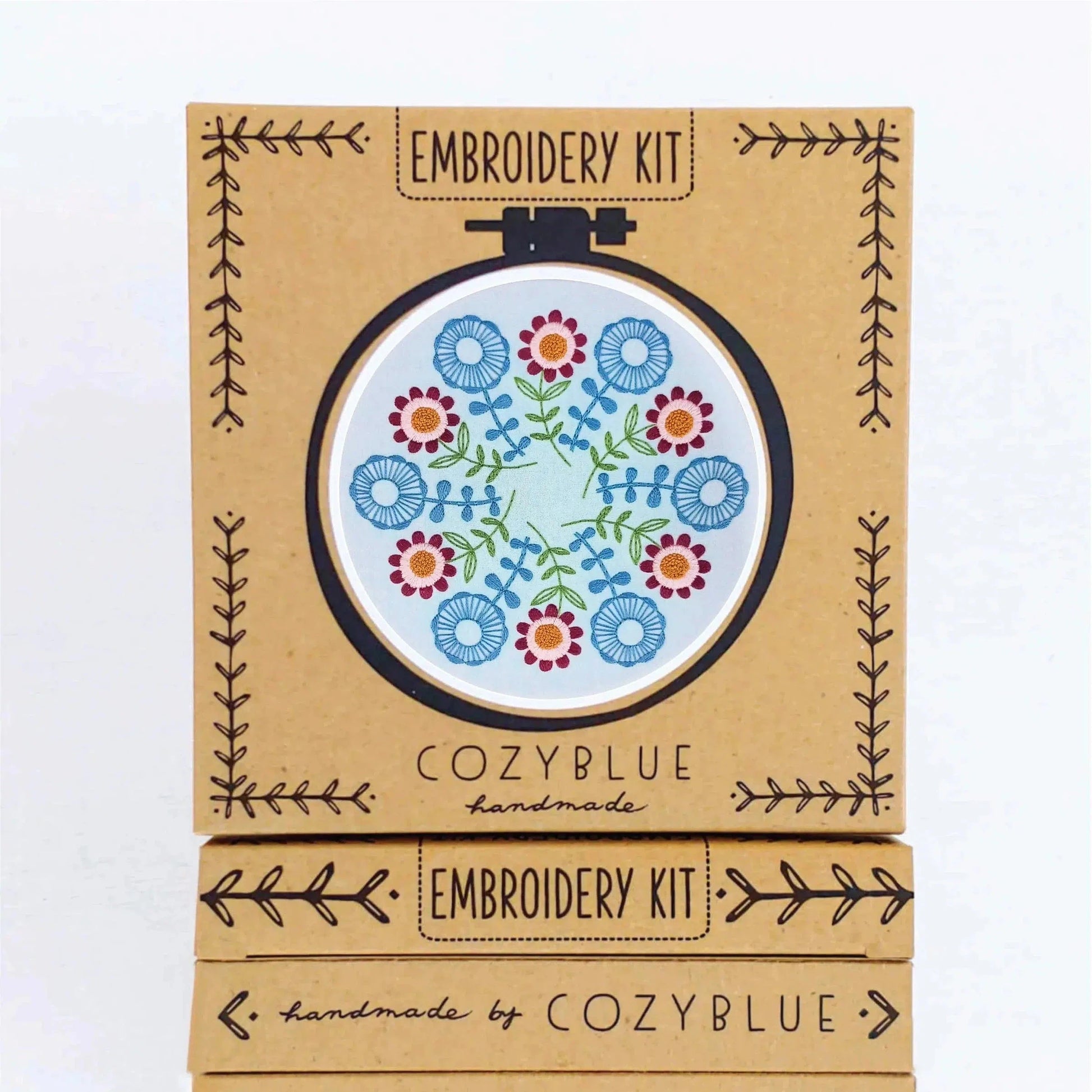 CozyBlue-Sunny Folk Embroidery Kit-embroidery kit-gather here online