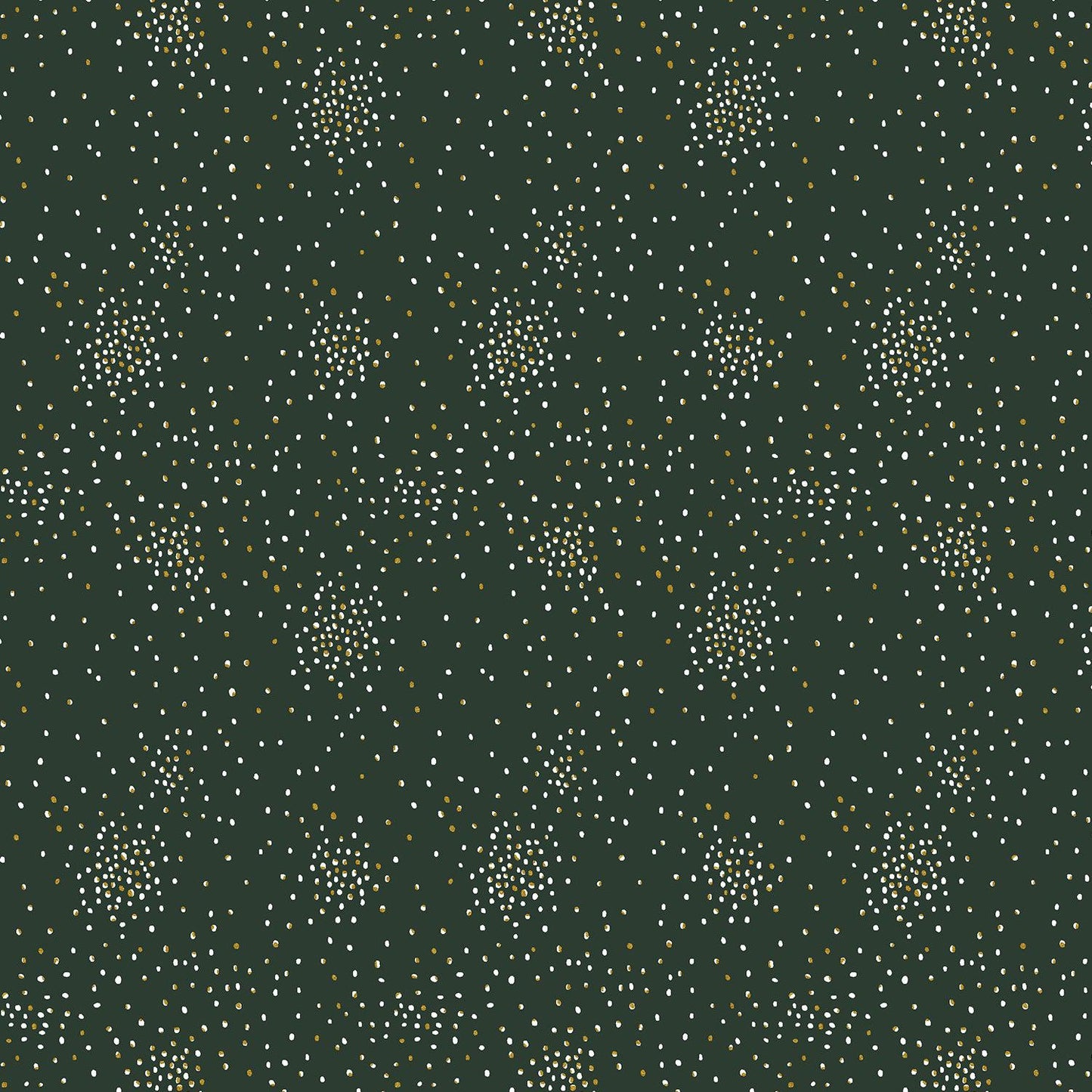 Cotton + Steel-Clusters-fabric-Evergreen Metallic-gather here online