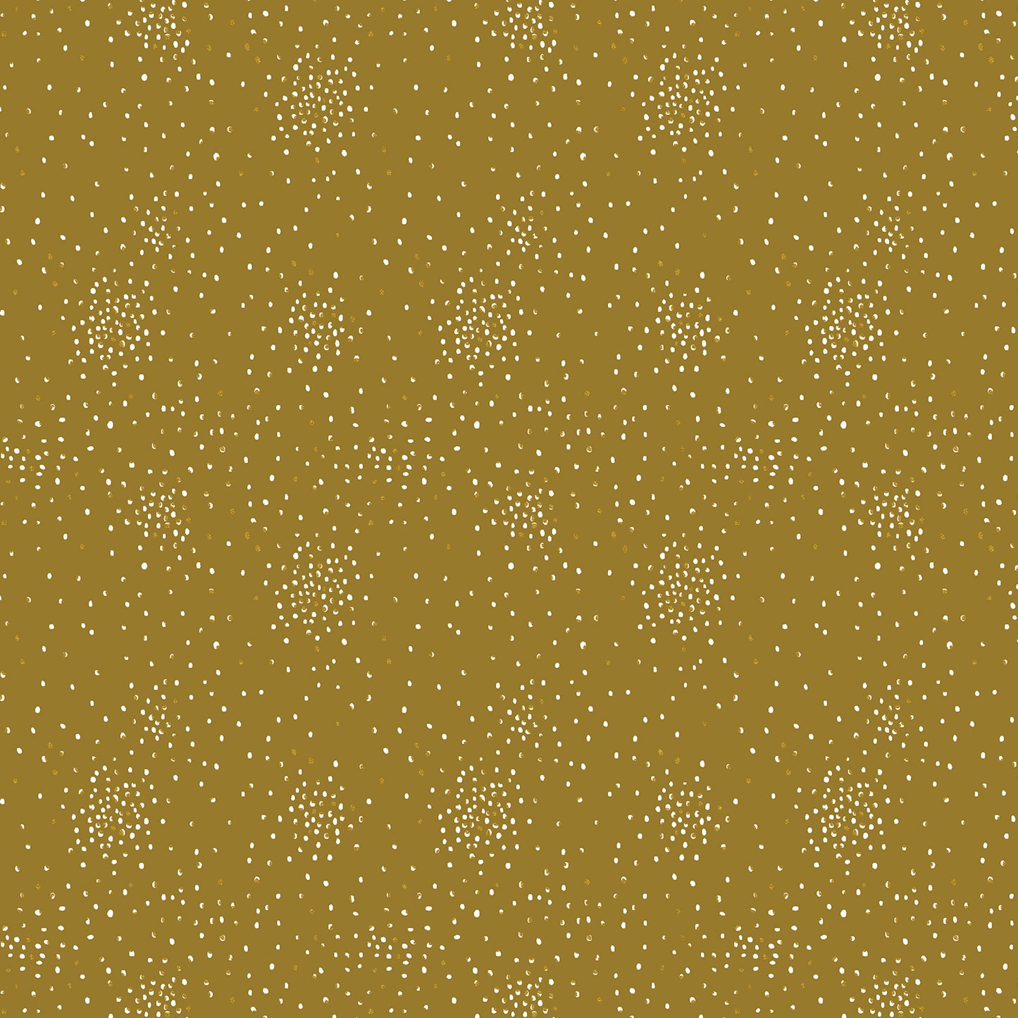Cotton + Steel-Clusters-fabric-Forest Moss Metallic-gather here online