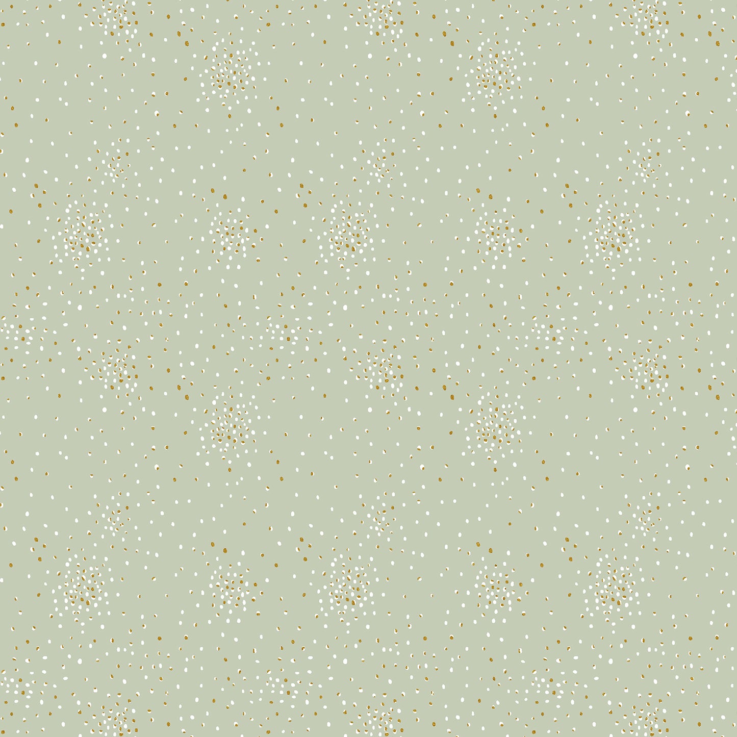 Cotton + Steel-Clusters-fabric-Iced Mint Metallic-gather here online