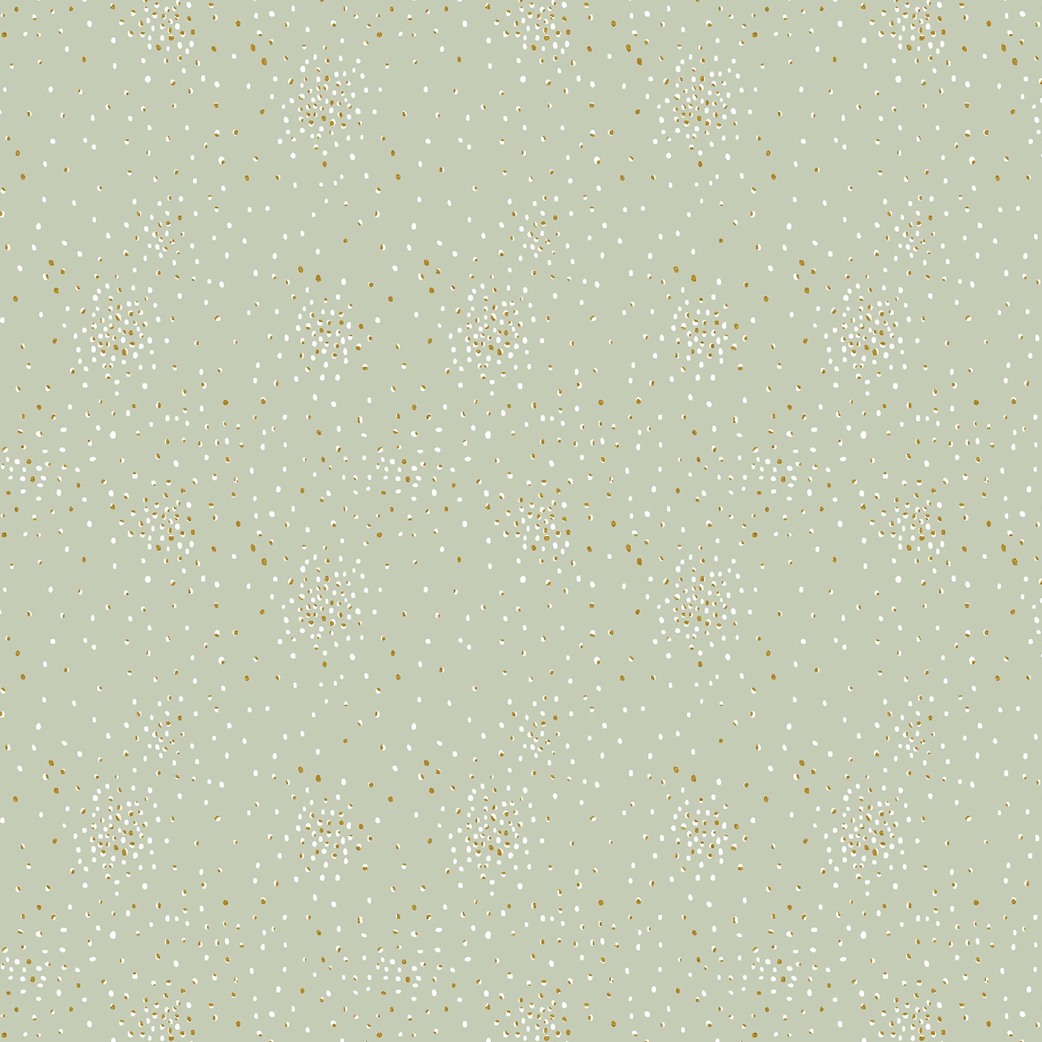 Cotton + Steel-Clusters-fabric-Iced Mint Metallic-gather here online