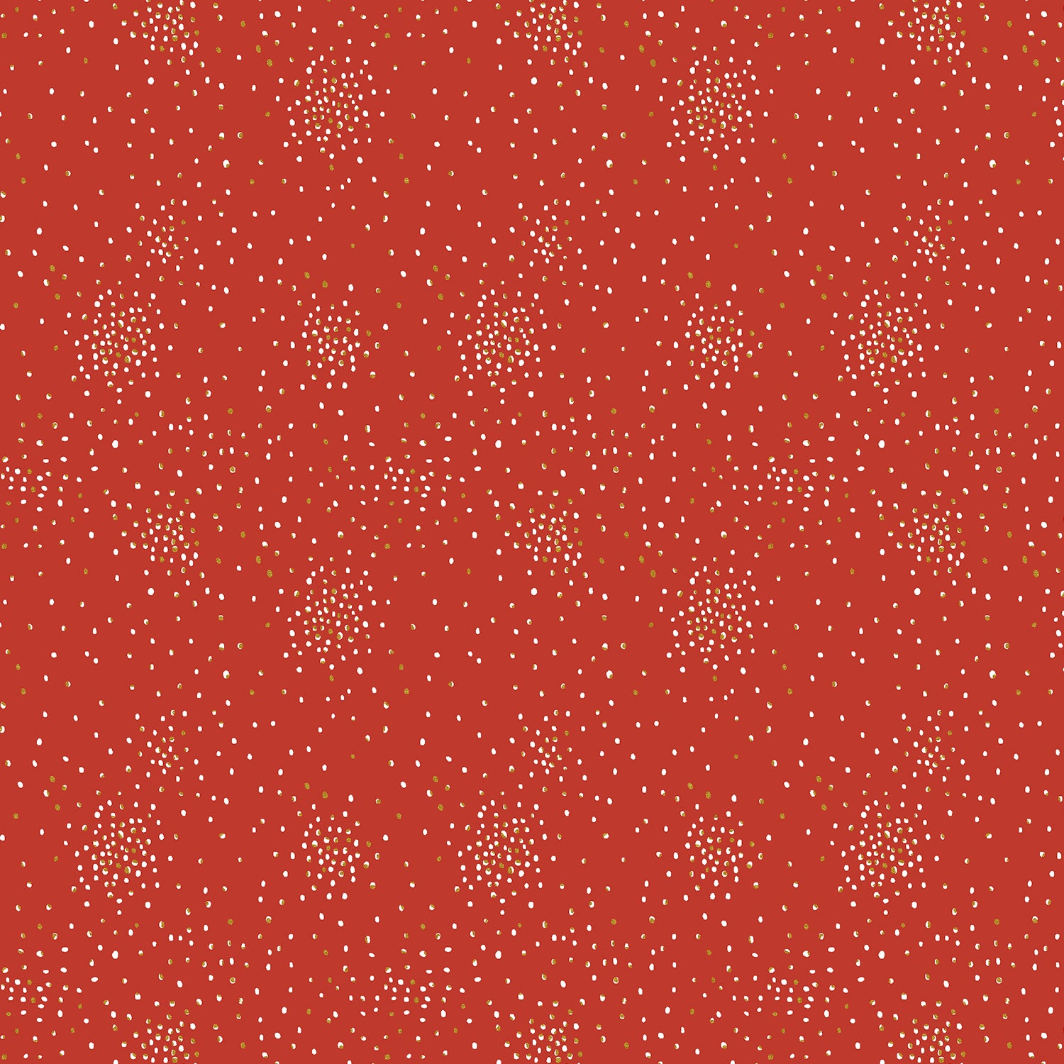 Cotton + Steel-Clusters-fabric-Ruby Metallic-gather here online
