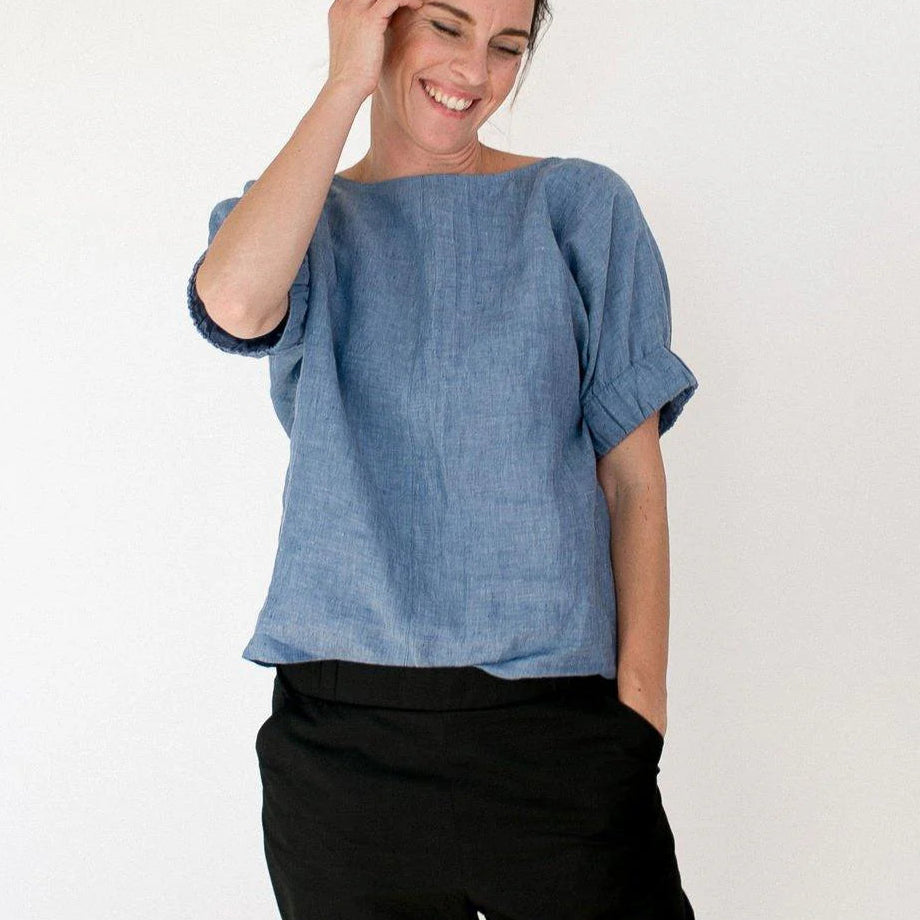 Assembly Line-Cuff Top Pattern (MINI-3XL)-sewing pattern-gather here online