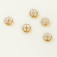 Ikigai Fiber-Embroidered Buttons Beige-button-gather here online