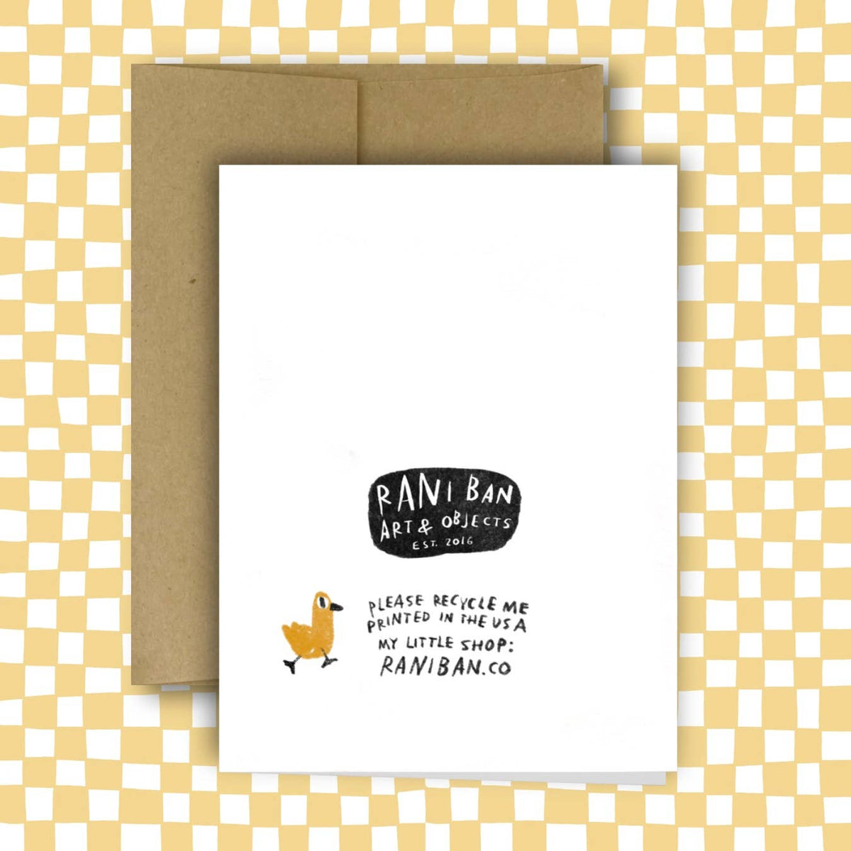 RANI BAN CO-Ducks In A Row Greeting Card-greeting card-gather here online