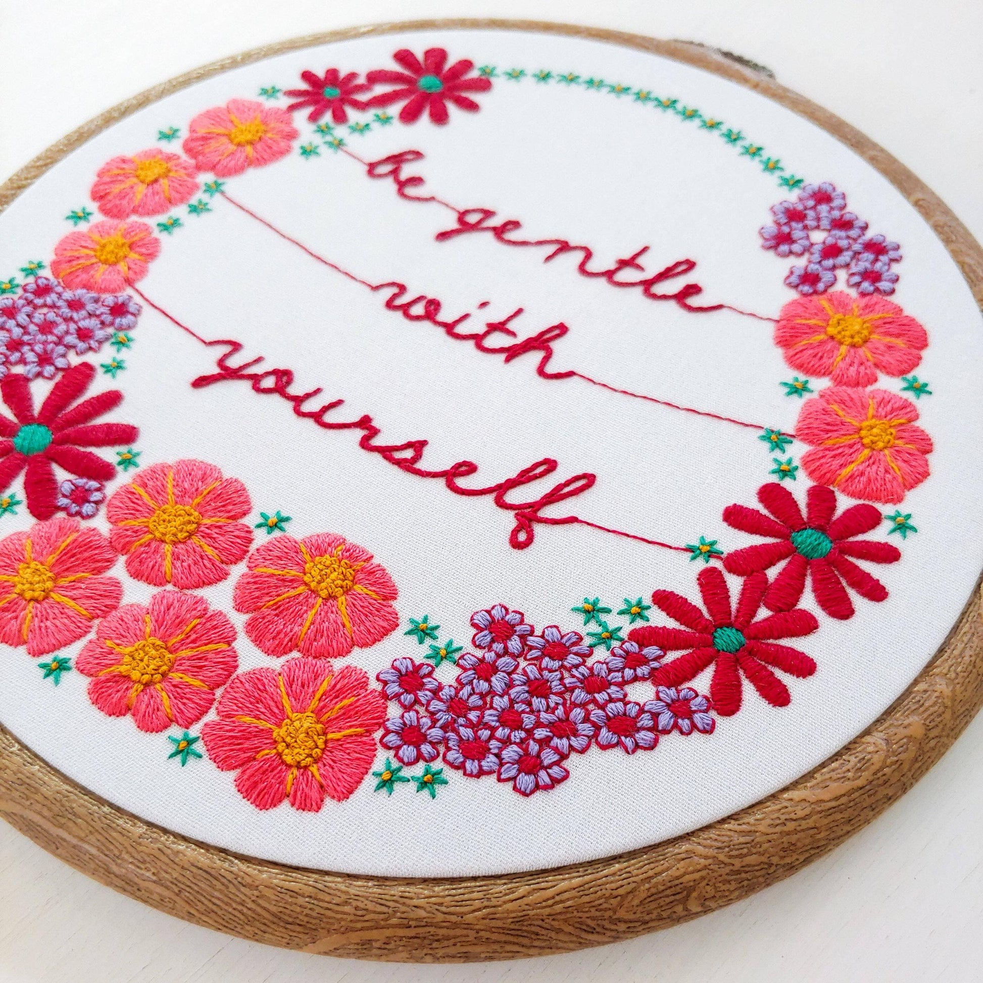 CozyBlue-Be Gentle With Yourself Embroidery Kit-embroidery kit-gather here online