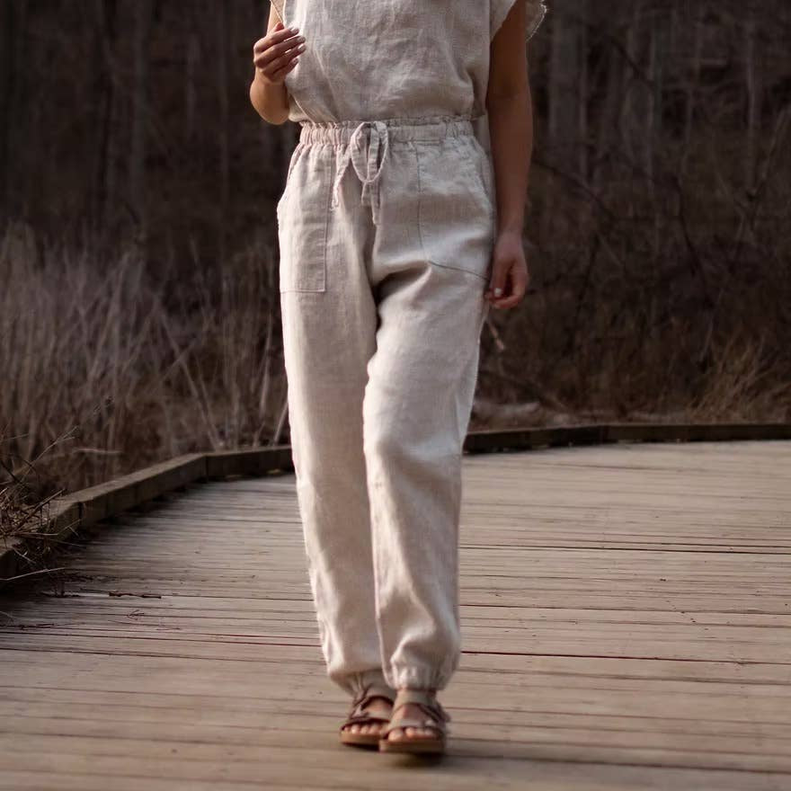 Charlie Darwin Textiles-Olene Pants Pattern-sewing pattern-gather here online
