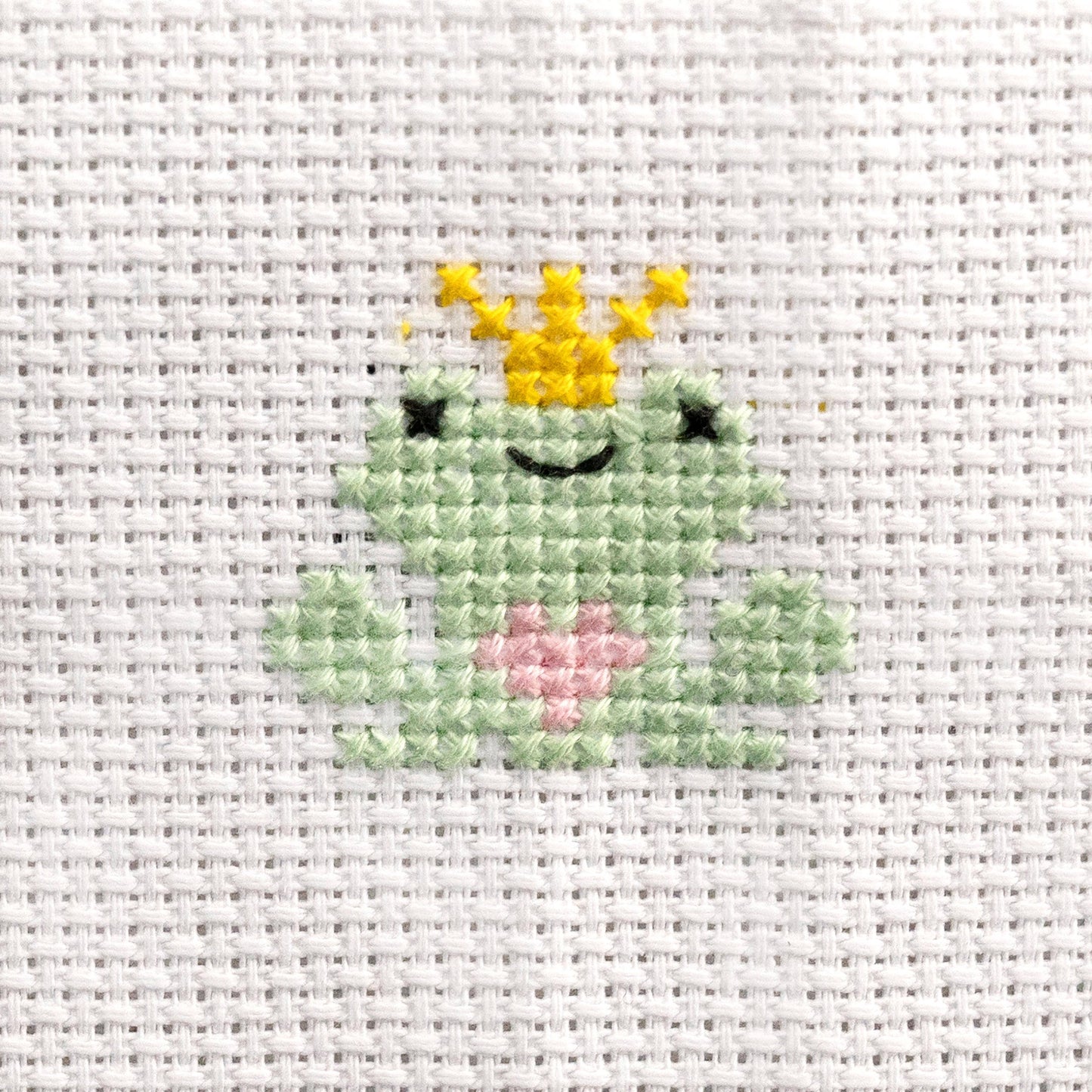 Marvling Bros Ltd-Kawaii Frog Prince Mini Cross Stitch Kit-xstitch kit-gather here online