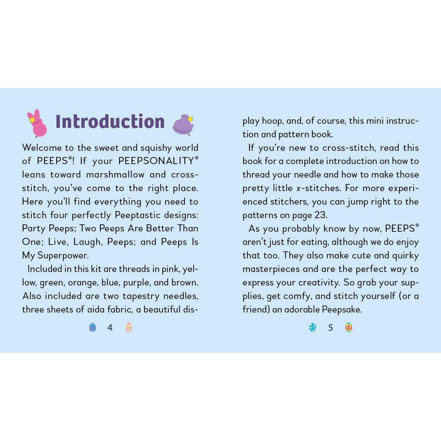 Hachette-PEEPS Cross-Stitch Kit-xstitch kit-gather here online