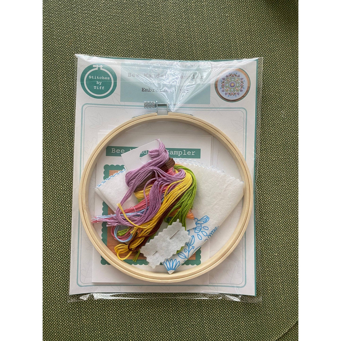 Stitches By Tiff-Bee Mandala Embroidery Kit-embroidery kit-gather here online