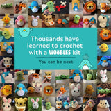 The Woobles-Rainbow Narwhal Beginner Crochet Kit-knitting / crochet kit-gather here online