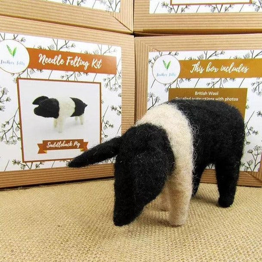 Feather Felts-Saddleback Pig Needle Felting Kit - Without Foam-craft kit-gather here online