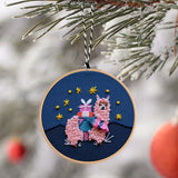 Antiquaria-Alpaca DIY Embroidery Ornament Kit-embroidery kit-gather here online
