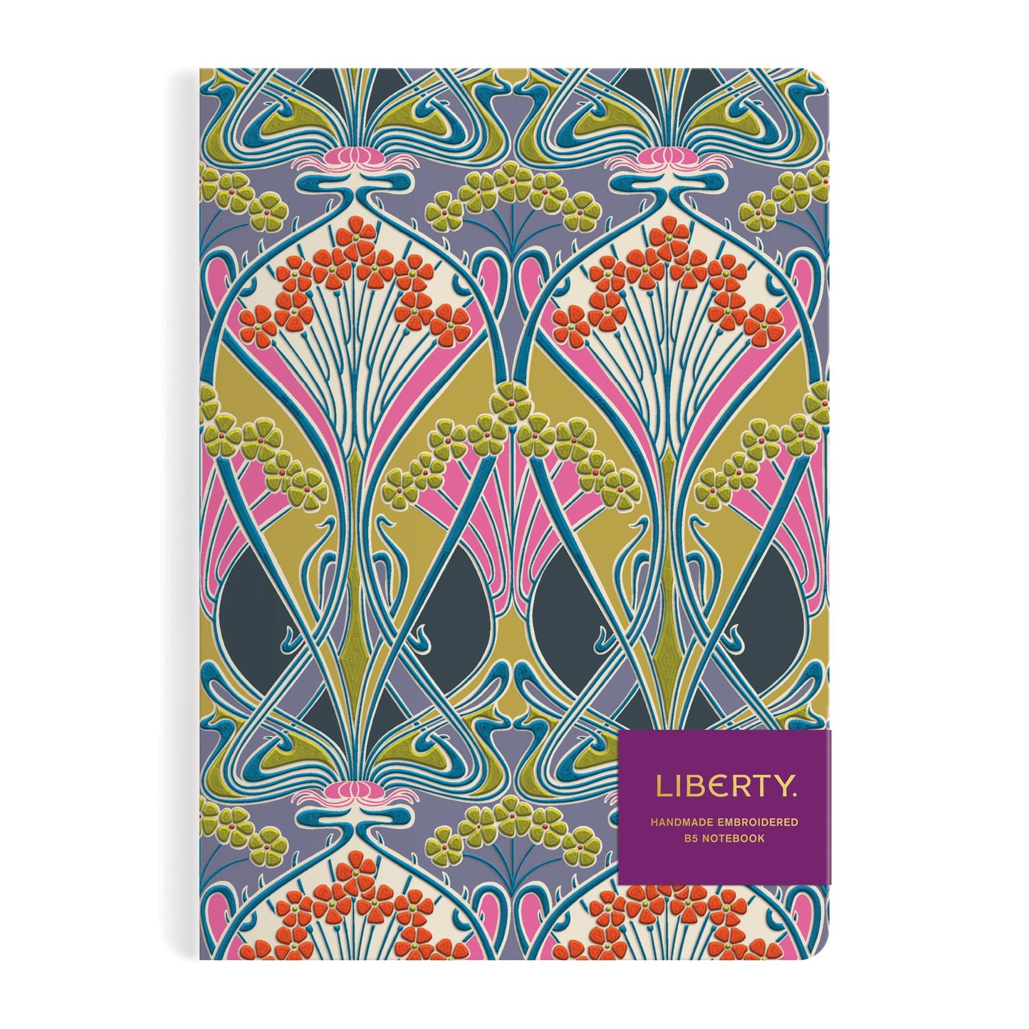 Chronicle Books-Liberty Ianthe Lichen B5 Handmade Embroidered Journal-journals-gather here online