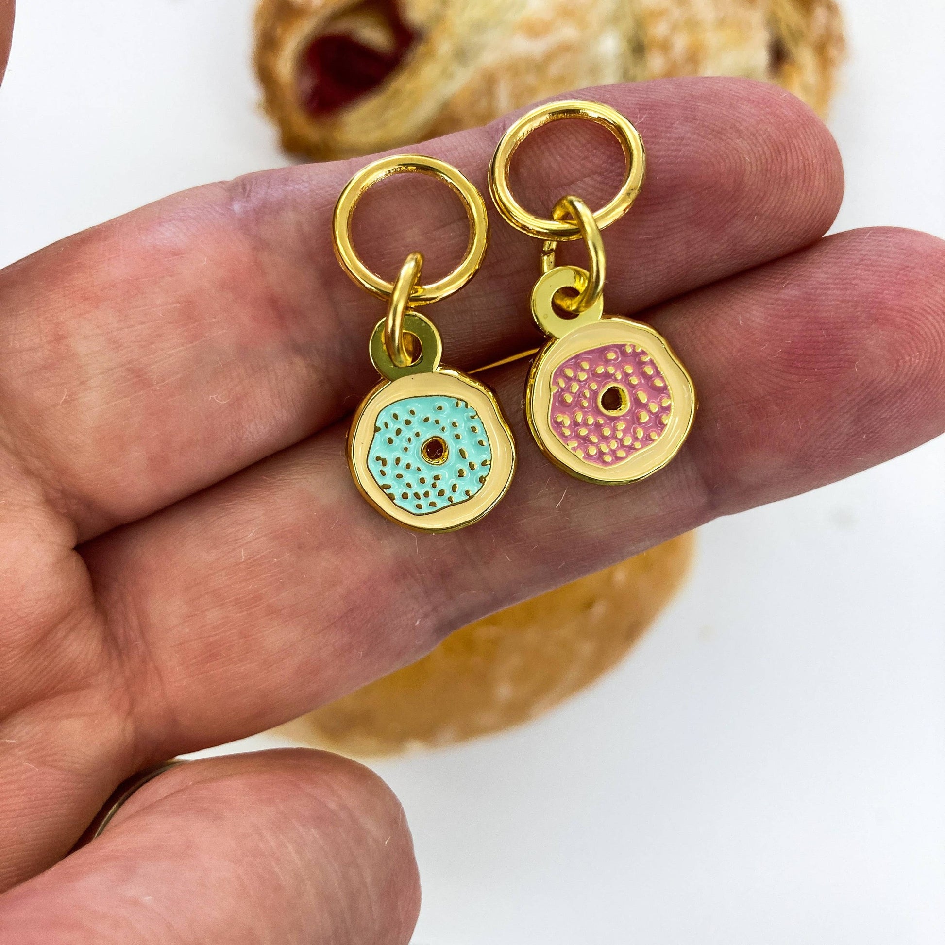 Firefly Notes-Bakery Delights Enamel Stitch Marker Pack-knitting notion-gather here online