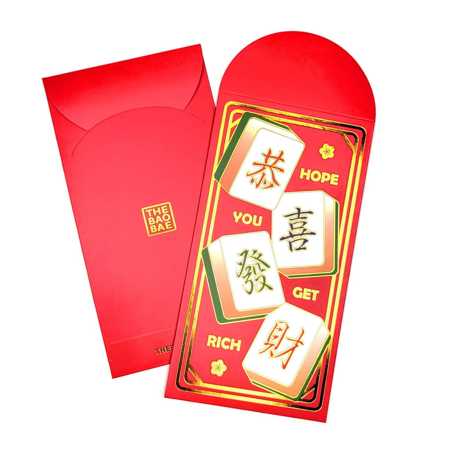 The Bao Bae-Hope You Get Rich Mahjong "Gung Hay Fat Choy" New Year Red Envelopes-greeting card-gather here online