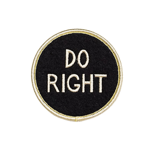 Oxford Pennant-Do Right Iron-On Patch-patches + pins-gather here online