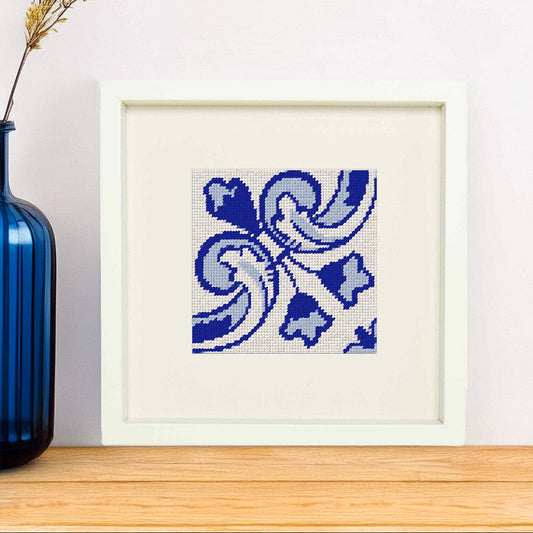 Unwind Studio-Portuguese Tile Needlepoint Kit - Ribeira-xstitch kit-gather here online