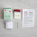 Marvling Bros Ltd-Kawaii Apple Mini Cross Stitch Kit In A Matchbox-xstitch kit-gather here online