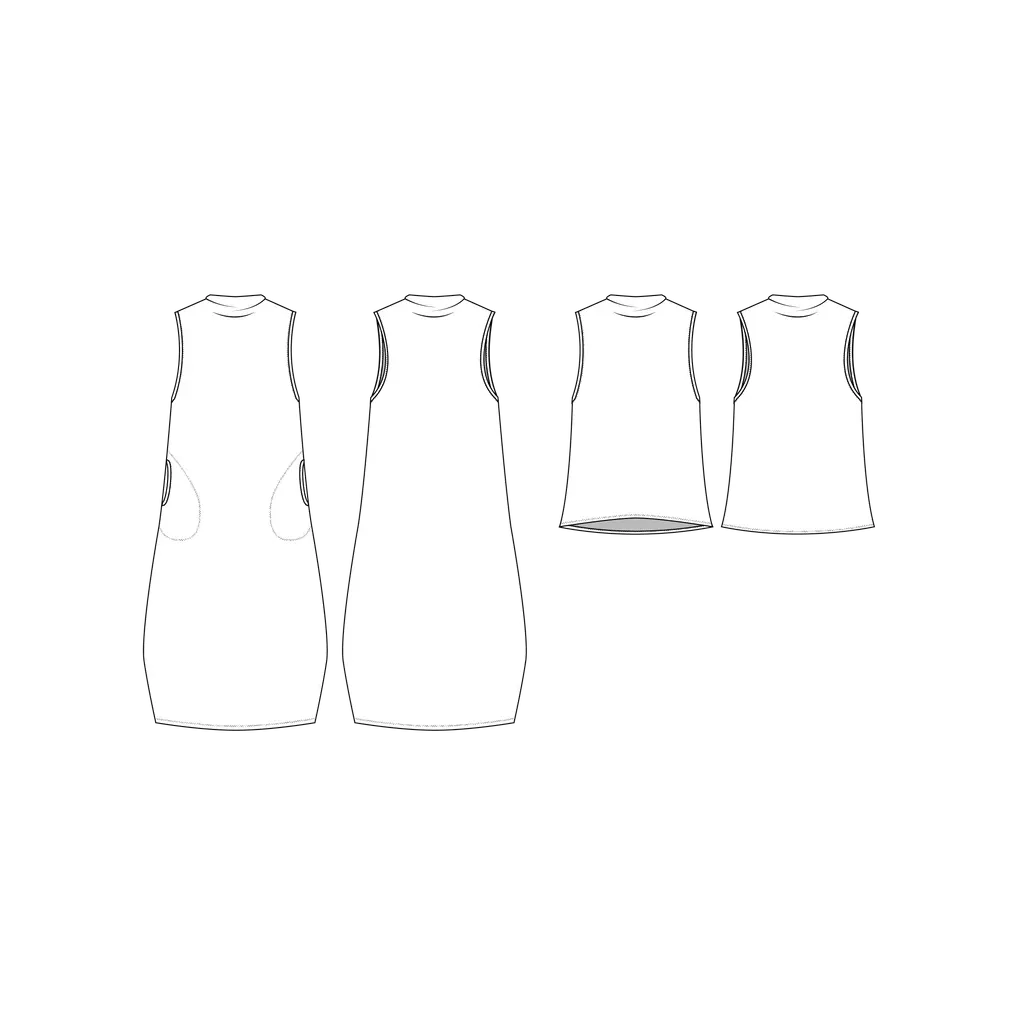 Friday Pattern Company-Dew Top & Dress Pattern-sewing pattern-gather here online