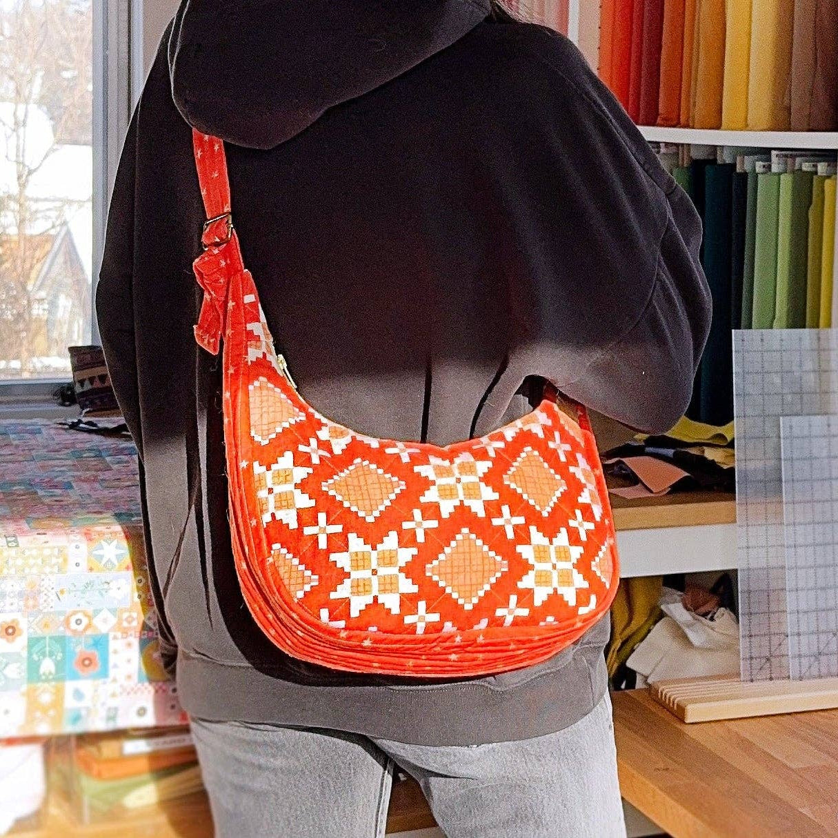 The Blanket Statement-Crescentwood Quilted Bag Pattern-sewing pattern-gather here online