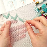 Oh Sew Bootiful-Bargello Embroidery Chevron Wall Hanging Kit-embroidery kit-gather here online