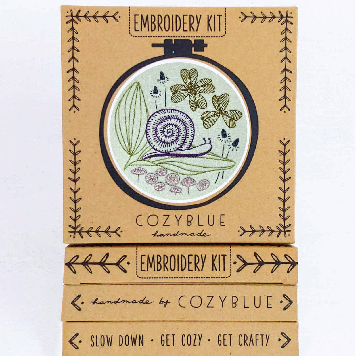 CozyBlue-Slow + Steady Embroidery Kit-embroidery kit-gather here online