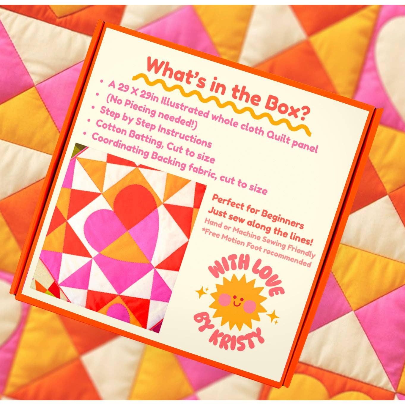 With Love by Kristy-The Color Me Quilt Kit-sewing kit-gather here online