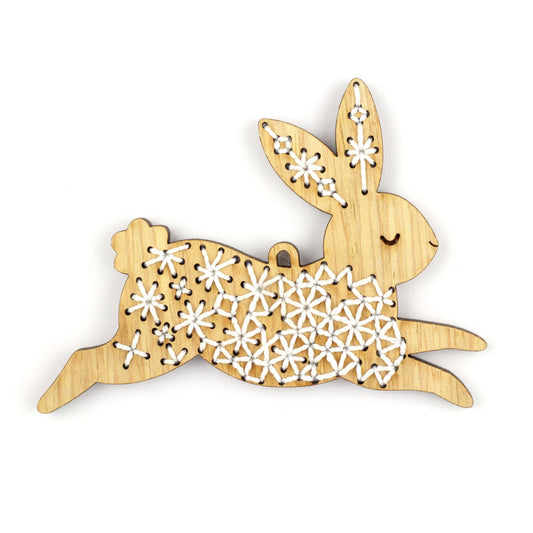Kiriki Press-Rabbit DIY Ornament Kit-embroidery kit-gather here online