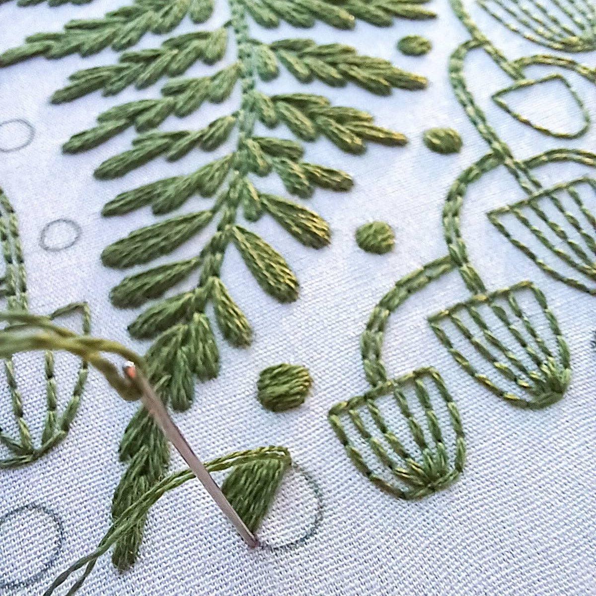 CozyBlue-Fern + Friends Embroidery Kit-embroidery kit-gather here online