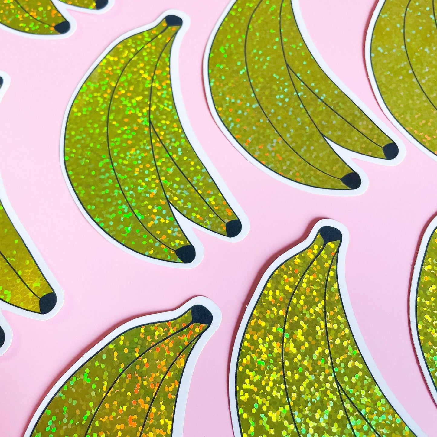 Jenny Lemons-Glitter Banana Bunch Sticker-accessory-gather here online