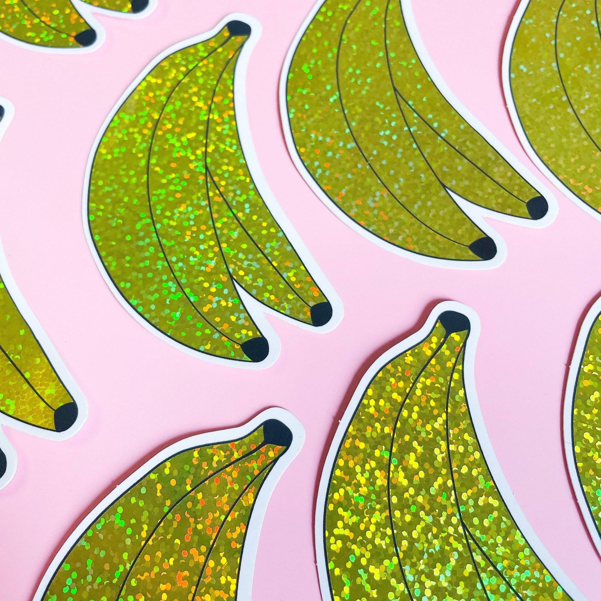 Jenny Lemons-Glitter Banana Bunch Sticker-accessory-gather here online