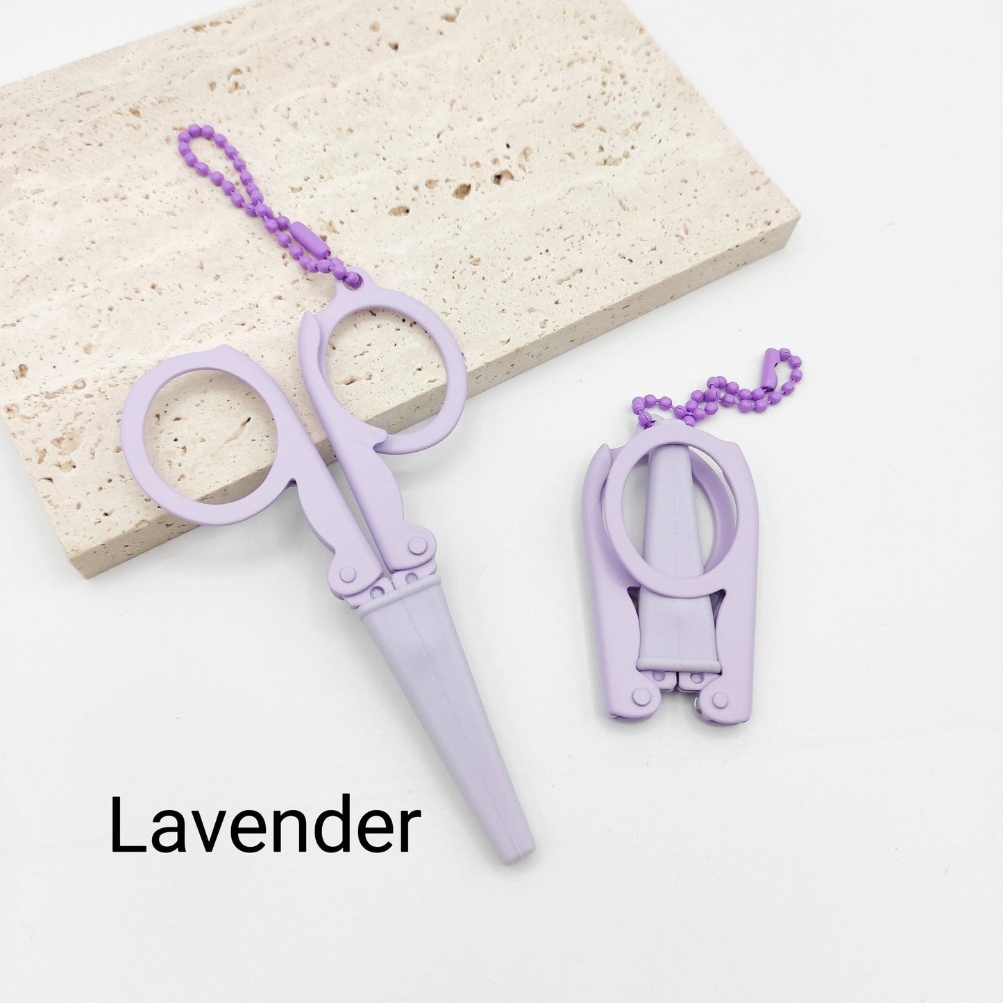 SCwholeworks-Portable Folding Scissors With Sheath-scissors + snips-Lavender-gather here online