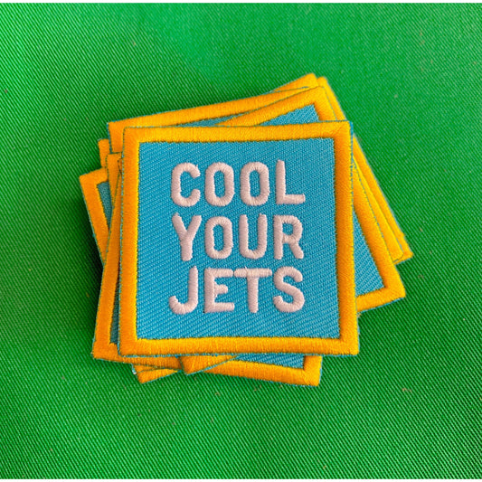 MBMB-Cool Your Jets Iron-On Patch-patches + pins-gather here online