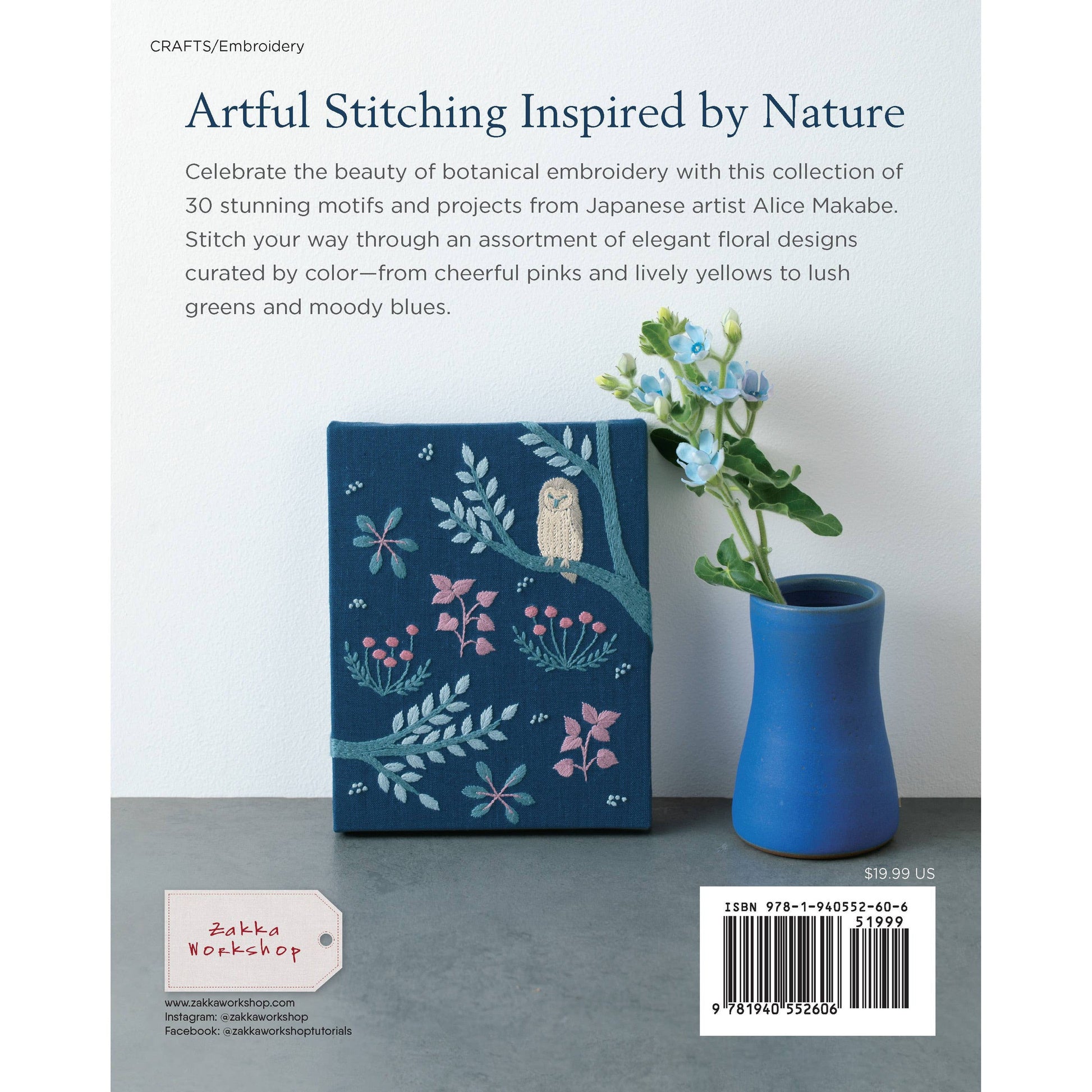 Zakka Workshop-Beautiful Botanical Embroidery-book-gather here online