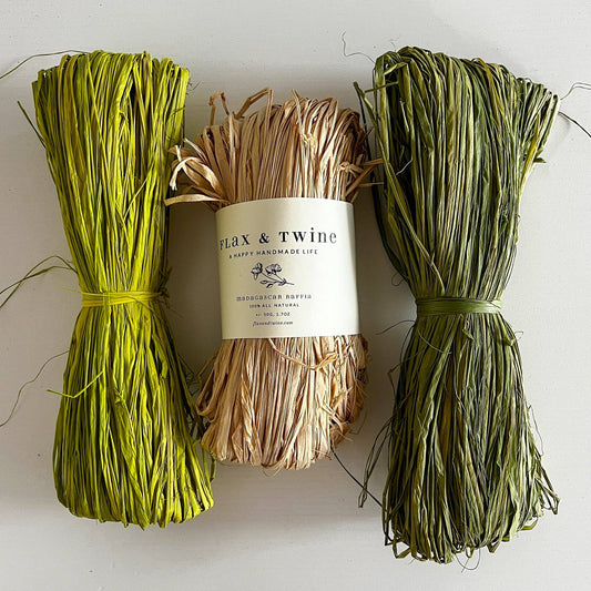 Flax & Twine-Autumn Baskets Kit - Woodland Moss-craft kit-gather here online
