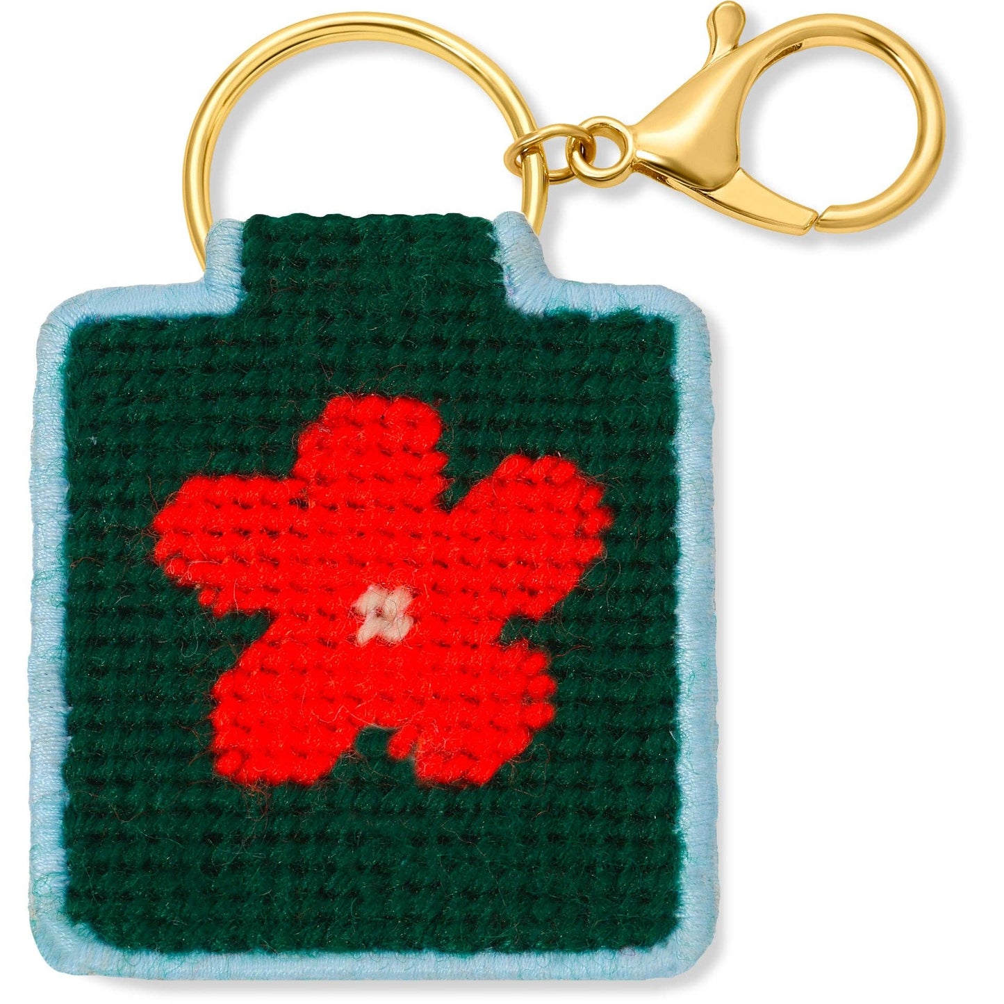 Lucky Feather-Needlepoint Keychain Kit - Flower-xstitch kit-gather here online