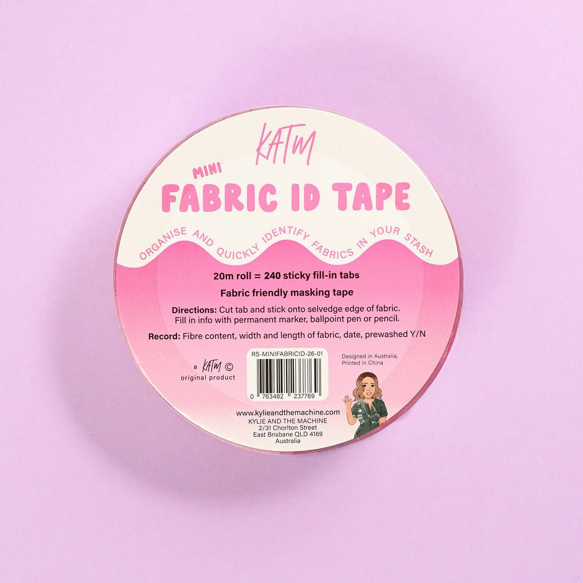 Kylie and The Machine-Mini Fabric ID Tape-sewing notion-gather here online