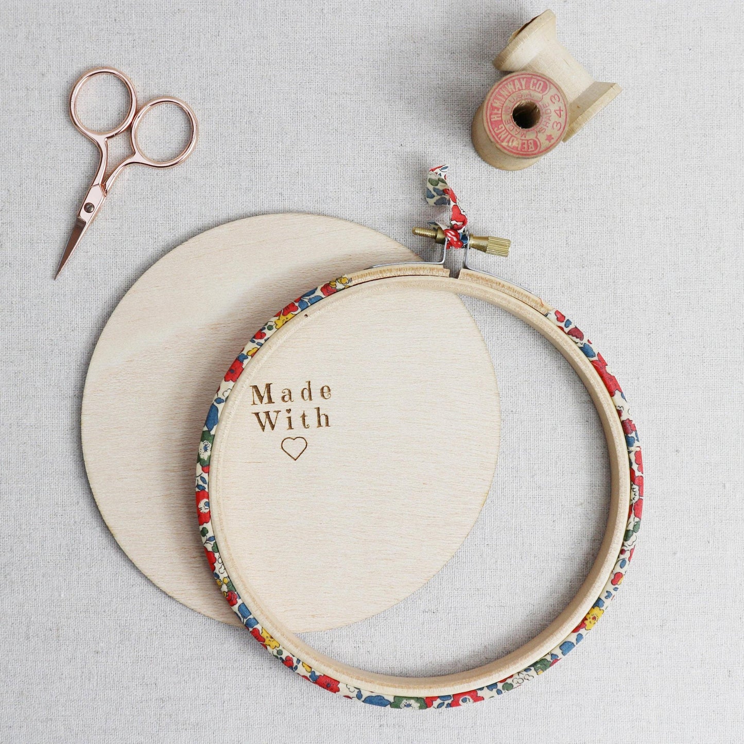 Stitchkits Crafts-Floral Cross Stitch Kit, 5" Hoop-xstitch kit-gather here online