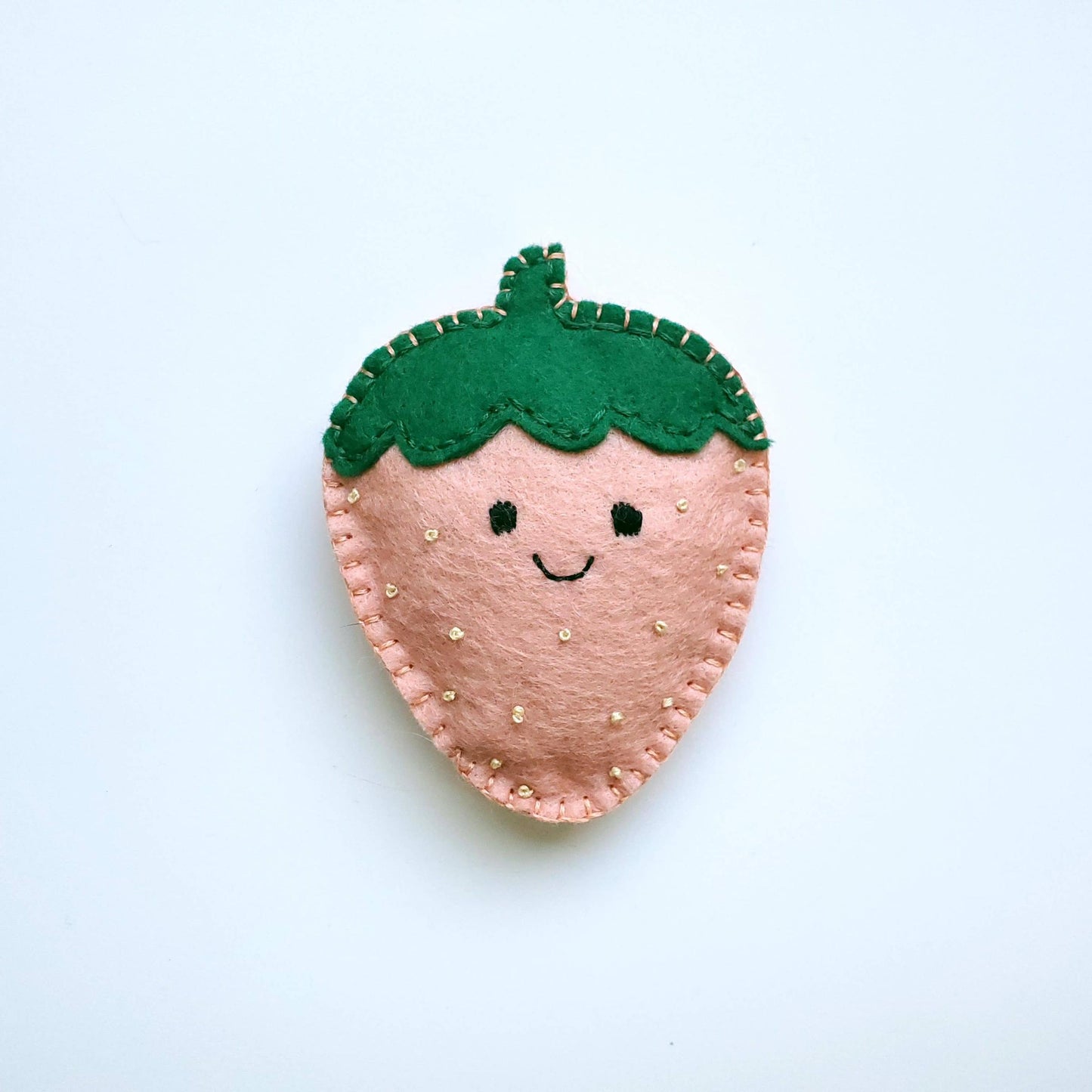 Shawna Smyth Studio-Strawberry DIY Felt Kit-sewing kit-gather here online
