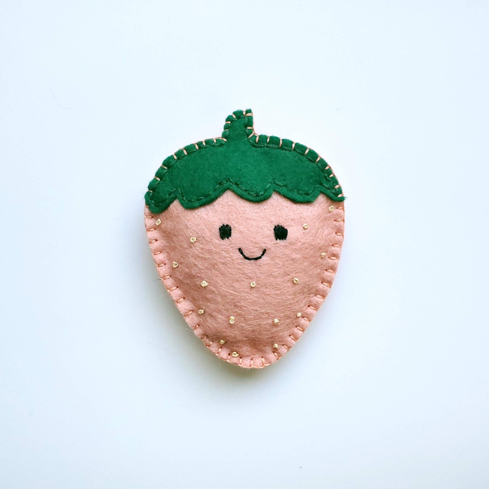 Shawna Smyth Studio-Strawberry DIY Felt Kit-sewing kit-gather here online