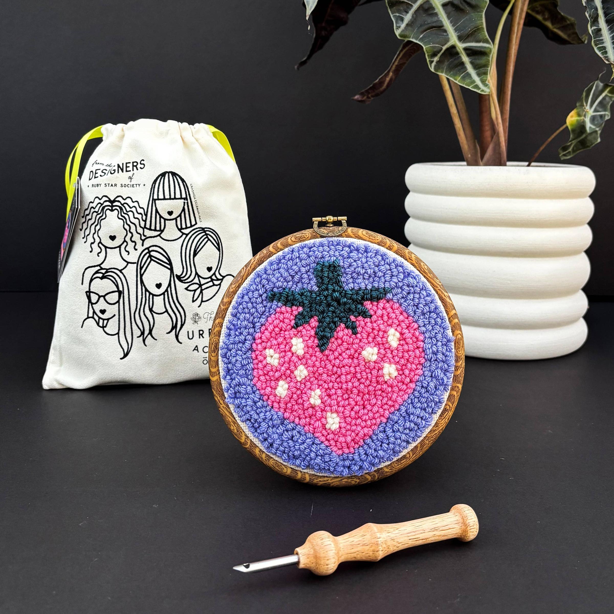 Strawberry by Kimberly Kight - Punch Needle Kit – gather here online