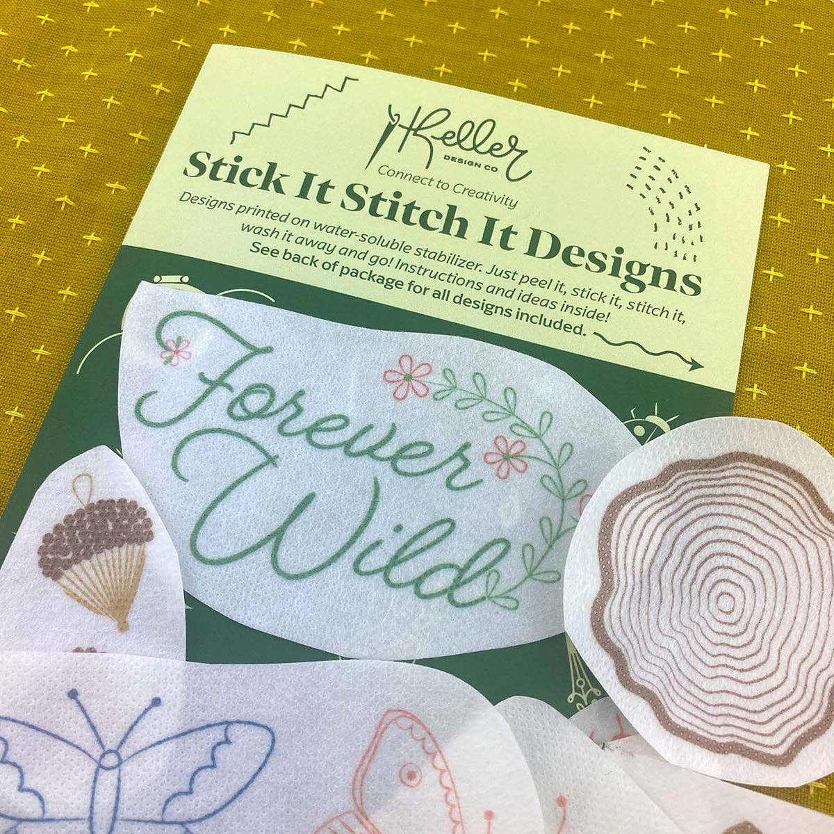 Keller Design Co.-Stick It Stitch It - Forever Wild-embroidery pattern-gather here online