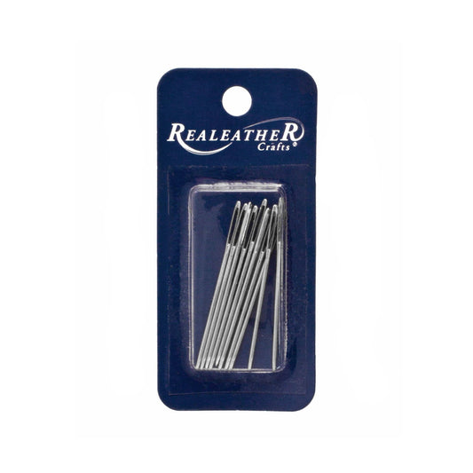 Realeather-Hand-Stitching Needles 10-pack-sewing notion-gather here online