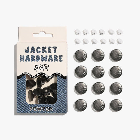 Kylie and The Machine-Jacket Hardware Kit - Pewter-hardware kit-gather here online