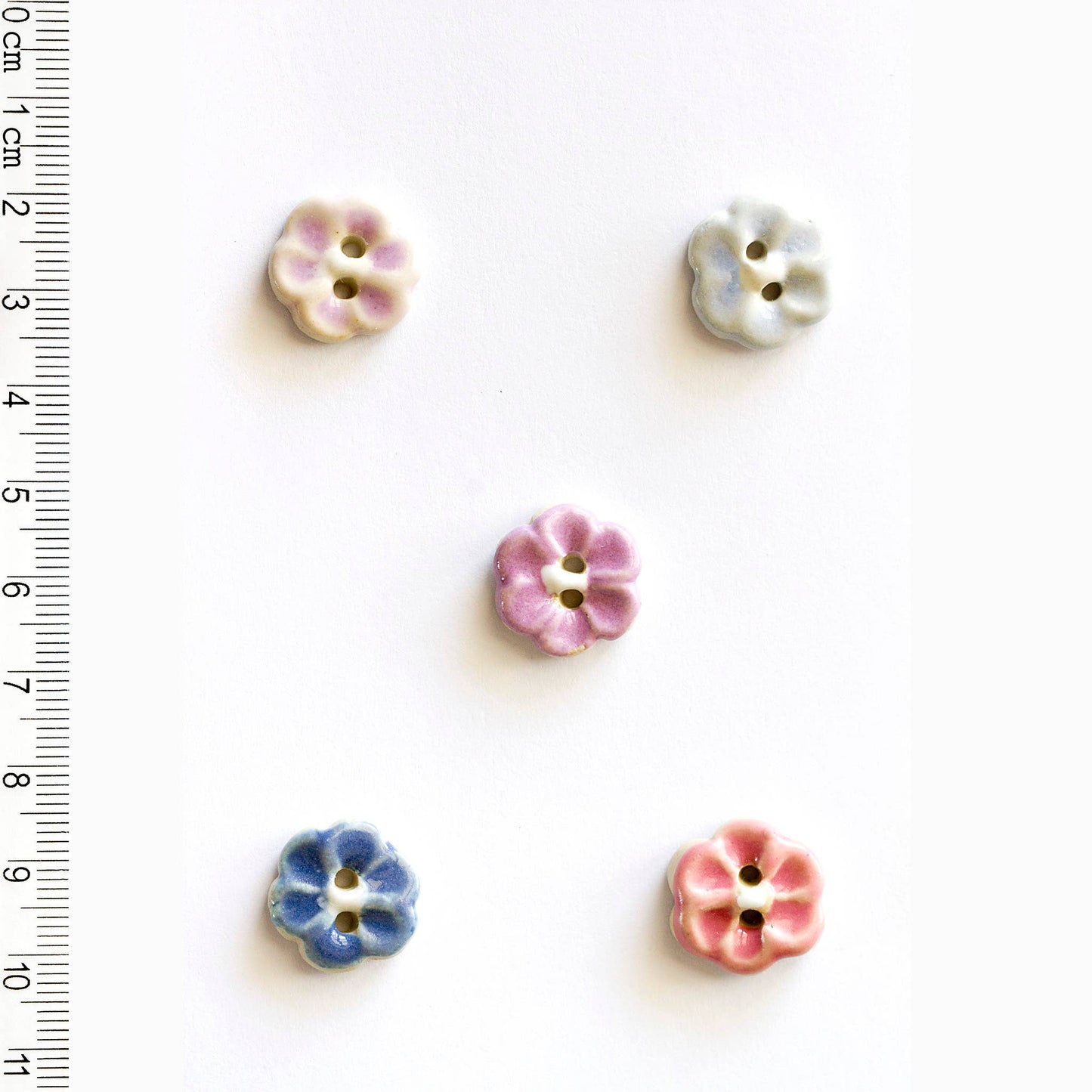 Large Pastel Flower Buttons