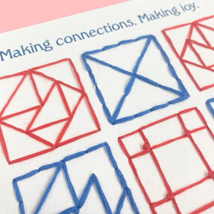 Keller Design Co.-Making Connections Quilt Paper Embroidery Kit-embroidery kit-gather here online